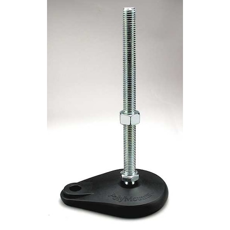 Level Mount,Swivel Stud,1/2-13,4in Base