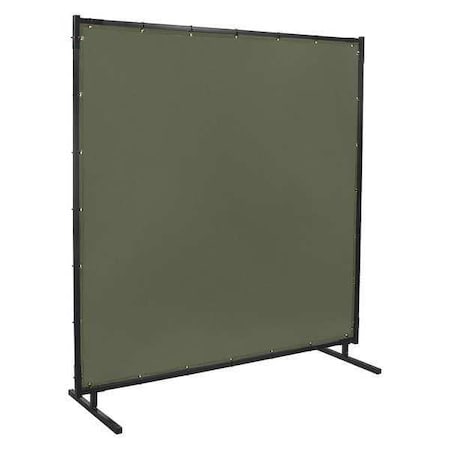 Welding Screen, Vinyl, 8 ft. W., 6 ft. H., 12 oz/sq yd, 350 Degrees F Withstand Temp., With Grommet