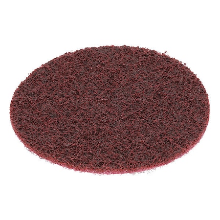 Hook-and-Loop Surface Conditioning Disc, 4" Dia, No Hole, Aluminum Oxide, Not Applicable Grit