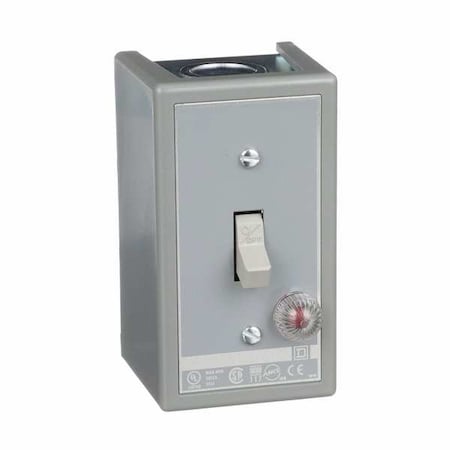 Manual Motor Switch, 30 A, 2 P, 1 Phase, Toggle, Type K, Class 2510 Series, NEMA 1