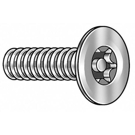 #6-32 x 3/8 in Torx Flat Machine Screw, Zinc Plated Steel, 100 PK