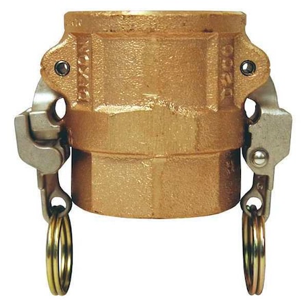 Cam and Groove Coupling,1-1/2",Brass