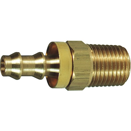 Barbed Hose Fitting,Hose ID 1/2",NPTF