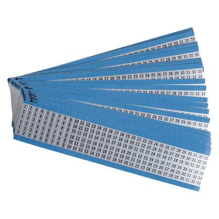 Wire Marker, Preprintd, Self-Adhesive, PK25, AF-1-33-PK