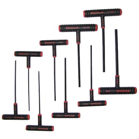9 Piece SAE T-Shape Hex Key Set, 60609