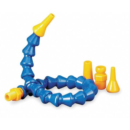 Hose Assembly, 13 in with Fittings: 1/2 in Hose Inside Dia, Acetal Copolymer