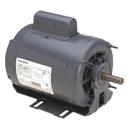 Capacitor-Start Belt Drive Motor, 3/4, 1/5 HP, 56 Frame, 115V AC Voltage, 1,725/1,140 Nameplate RPM