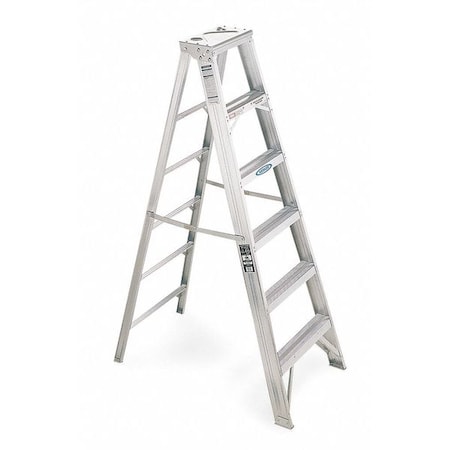 6 ft Aluminum Stepladder, 375 lb Capacity