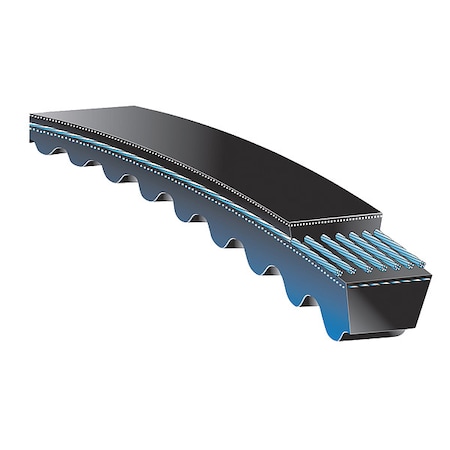 XPZ1060 Cogged, Metric V-Belt, 1060mm Outside Length, 10 mm Top Width, 8mm Thickness, 1 Ribs