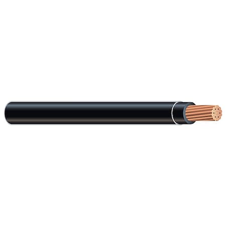 XHHW Building Wire, Copper, 14 AWG, 1C, Black, Stranded, 500 ft