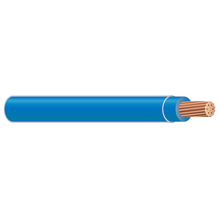 THHN Building Wire, Copper, 12 AWG, 1C, Blue, Stranded, 2000 ft