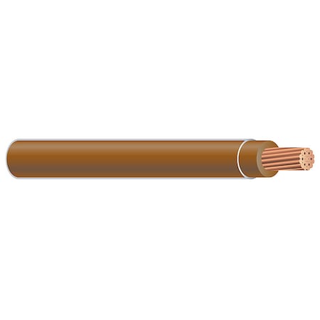 XHHW Building Wire, Copper, 14 AWG, 1C, Brown, Stranded, 500 ft