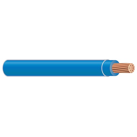 XHHW Building Wire, Copper, 12 AWG, 1C, Blue, Stranded, 500 ft