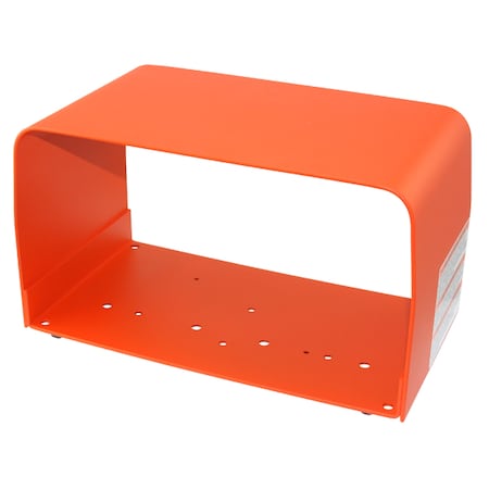 Foot Switch Guard,Steel,Alert Orange