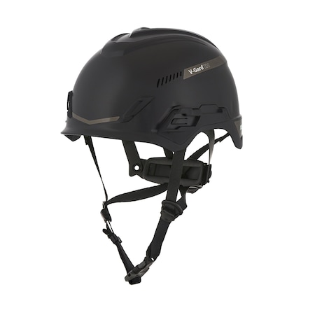 V-Gard H1 Safety Helmet, Trivent, Fas-Trac III Pivot, ANSI, EN12492, Class C, Black