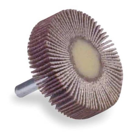 Flap Wheel,AO,1x5/8x1/4 In Shank,80G