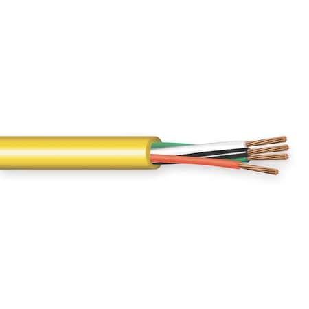Portable Cord, SOOW, 14 AWG, 3 C, Yellow, EPDM Rubber, Stranded, 600V, Indoor/Outdoor, 250 ft