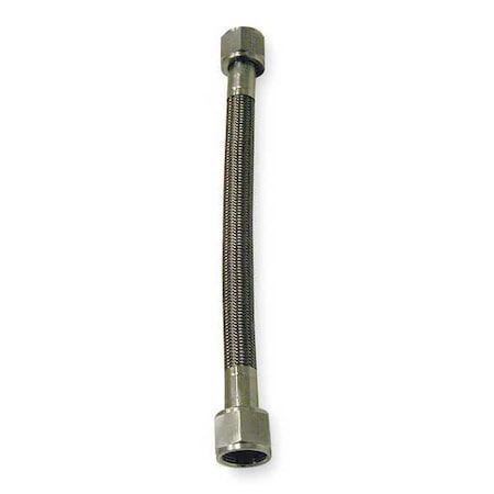 PTFE Hose,3/16 IDx36 In L,SS,3000 PSI