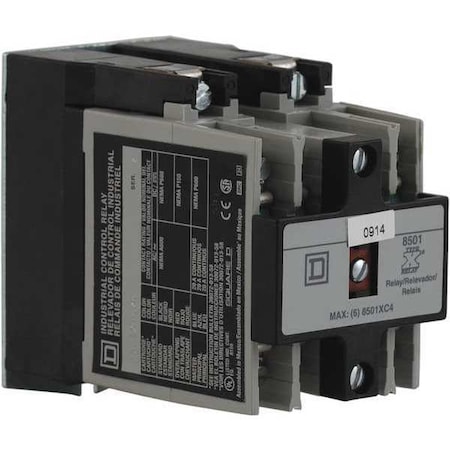 Master NEMA Control Relay,4NO,120VAC,20A