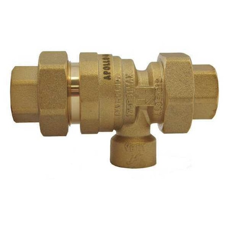 Backflow Valve,Forged Brass,1/2" Size