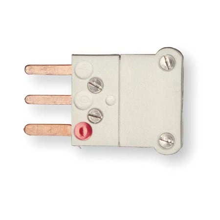 Thermocouple Plug,Cu,White,Mini 3Pin QD