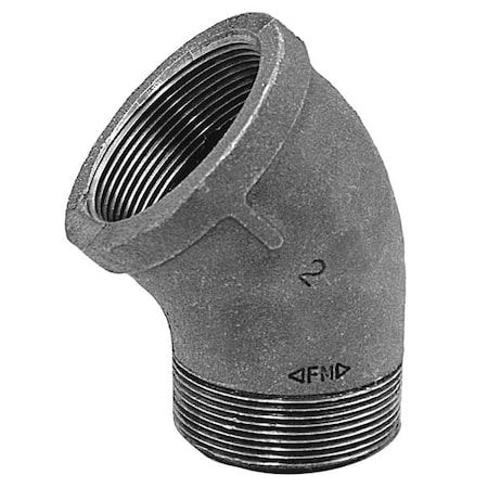 45 Degree Street Elbow 45 Degree Street Elbow, 3/4" Pipe, FNPT x MNPT, Malleable Iron, Class 150