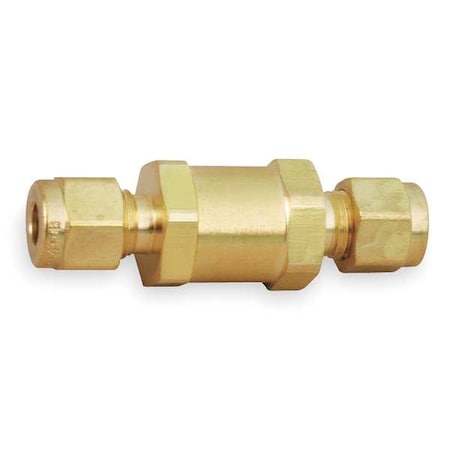 1/4" A-LOK(R) Brass Instrumentation Check Valve