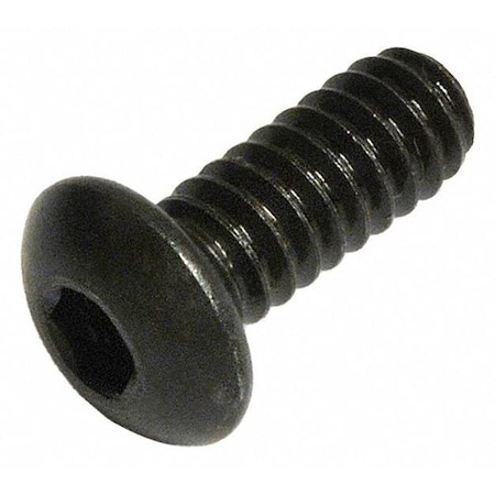 3/8"-16 Socket Head Cap Screw, Button, Black Oxide Alloy Steel, 3/4 in Length, 50 PK