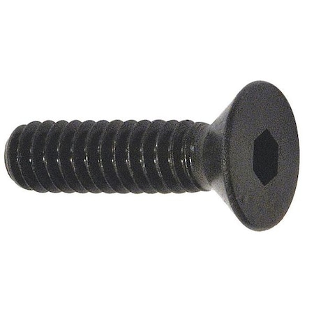 5/16"-18 Socket Head Cap Screw, Flat, Black Oxide Alloy Steel, 1-1/2 in Length, 100 PK