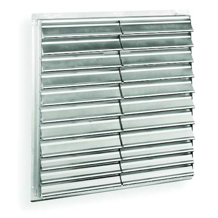 Wall Backdraft Damper, Vertical Mount, 60 in Dia Fan, 63 in H x 63 in W x 6-1/4 in D, 2500 fpm