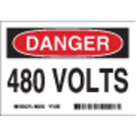Equipment Label,3-1/2 In. H,PK5, 86060