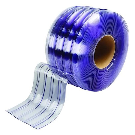 Flexible Bulk Roll,Ribbed,12in,Clear