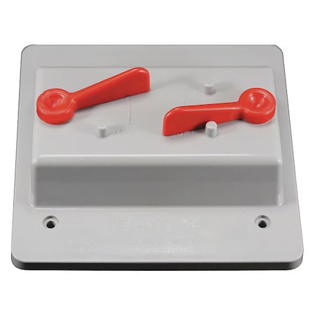 Weatherproof Cover, Switch Box Type, 2 Gang, Toggle Switch Cover Type