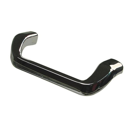 Offset Pull Handle, Zinc, Polished Chrome, Threaded Holes