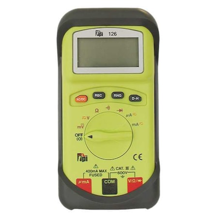 Digital Multimeter, 600 Max DC, 4000 Instrument Counts, LCD
