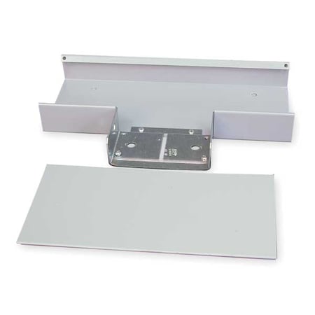 Full Capacity Tee, 4000 Series, 1 Channel, 7.125 in W, 1.5 in H, 12 in L, Gray