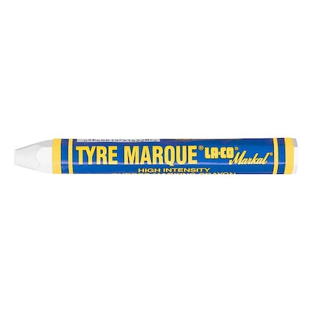 Wax Tire Marker 1/2"W x 4-5/8"L, White