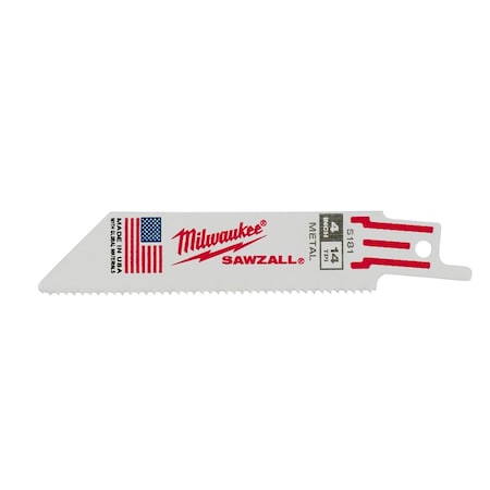 4" 14 TPI SAWZALL Blades (5 Pk)