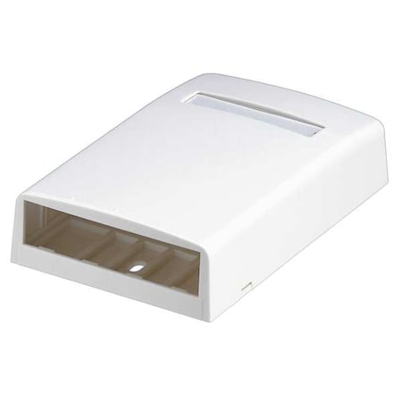 Surface Mount Box,Mini Com,4 Port,White