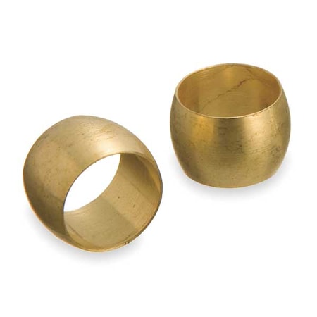 Ferrule, Brass, 5/8 in,PK10