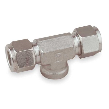 1/2" x 3/8" Compression x FNPT 316 SS Female Branch Tee