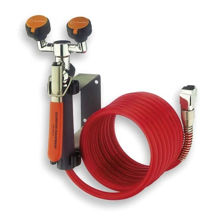 Dual Head Drench Hose,Wall Mount,12 ft.