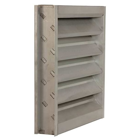 Louver,Wall Opening 24x24In,Galvannealed
