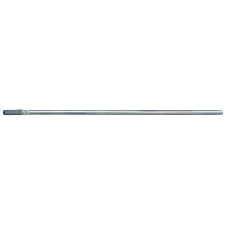 56 in Tapered Floor Squeegee Handle Extension Pole, 1 in Dia, Green/Silver, Aluminum