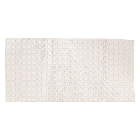 Door Silencer, Rubber, clear, 1/8"H, PK.300