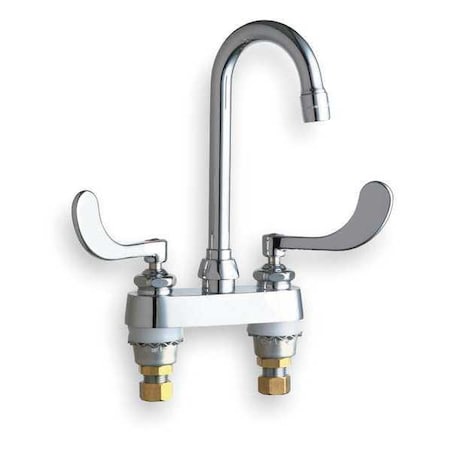 Gooseneck Kitchen/Bathroom Faucet, Manual, 4" Mount, 2 Hole Commercial
