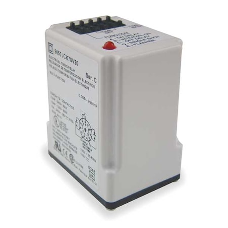 Multifunction Time Delay Relay, Octal, 8 Functions 24V AC, DPDT