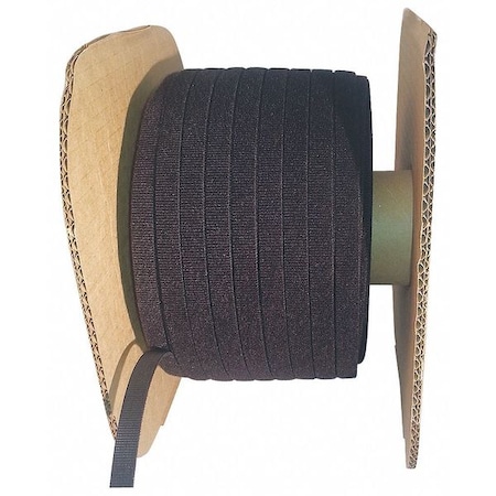 Cable Tie Roll, 600 ft L, Black, Nylon, Polyethylene, 50 lb Strength