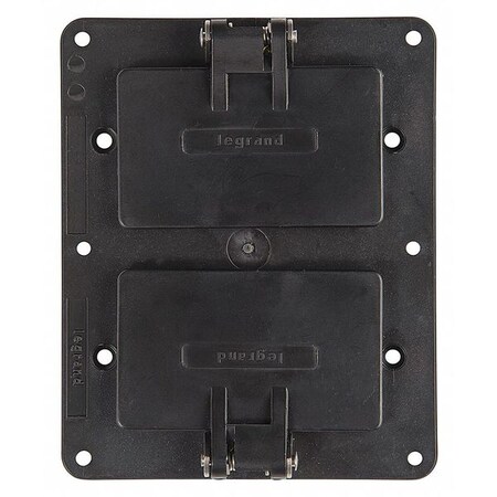 2 Gangs -Gang Horizontal, Vertical Weatherproof Cover, 4-17/64 in W, 5-1/4 in H
