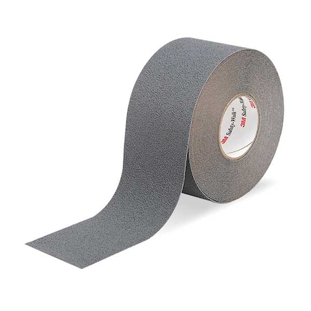 Anti-Slip Tape polypropylene Proprietary Grit Size, Gray, 4" W x 60 ft. L, 1.9 mil Thick